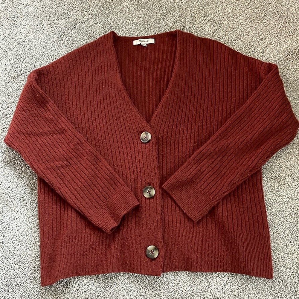 Cameron Ribbed Cardigan Sweater in Coziest Yarn